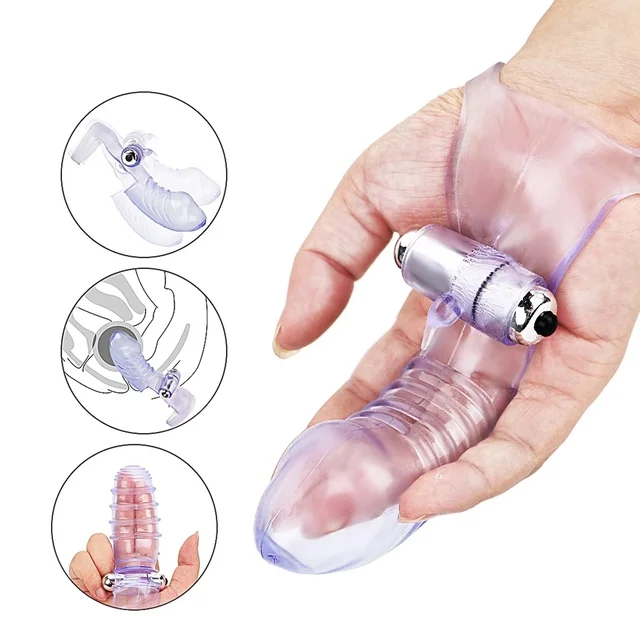 Silicone Vibrator Finger Sleeve Clit G Spot Massage Stimulation Female Masturbation Adult Products Sex Toys for Women Men Erotic 2