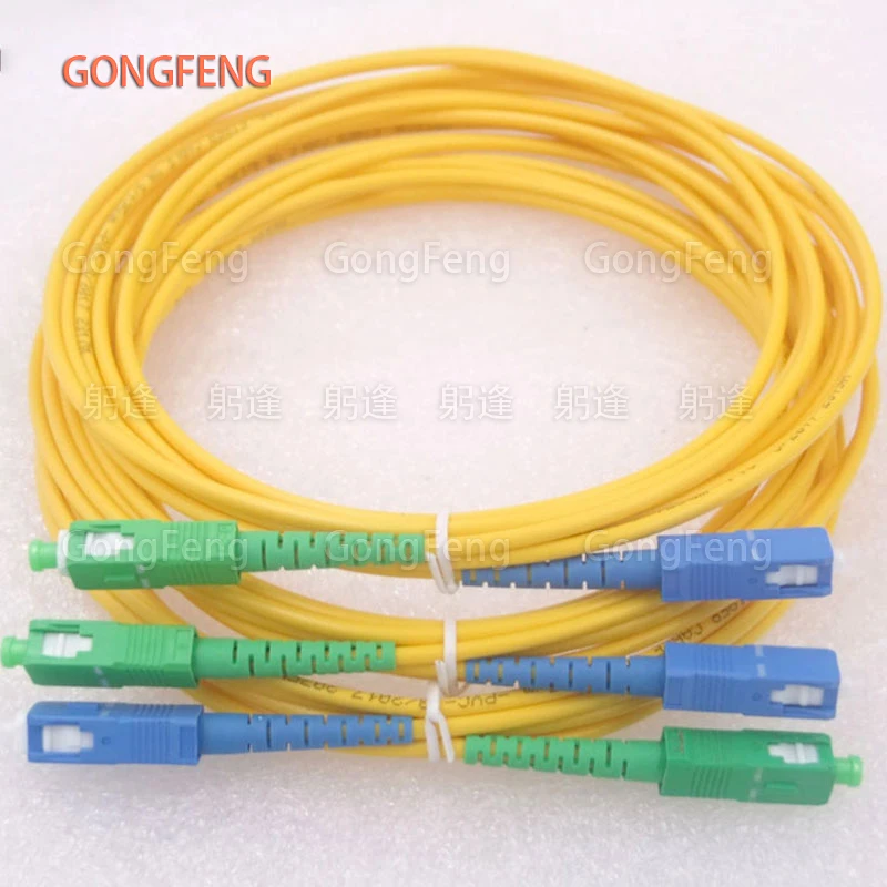 GONGFENG 10 шт. Новый 3m SC/UPC-SC/APC однорежимный одножильный волоконный перемычка 3 0 мм