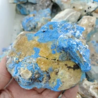 natural blue velvet ore crystal raw stone healing decoration