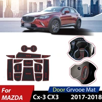 non slip interior door gate pad cup mats for mazda cx 3 cx3 2018 2017 pad rubber gate slot cup cushion interior accessories