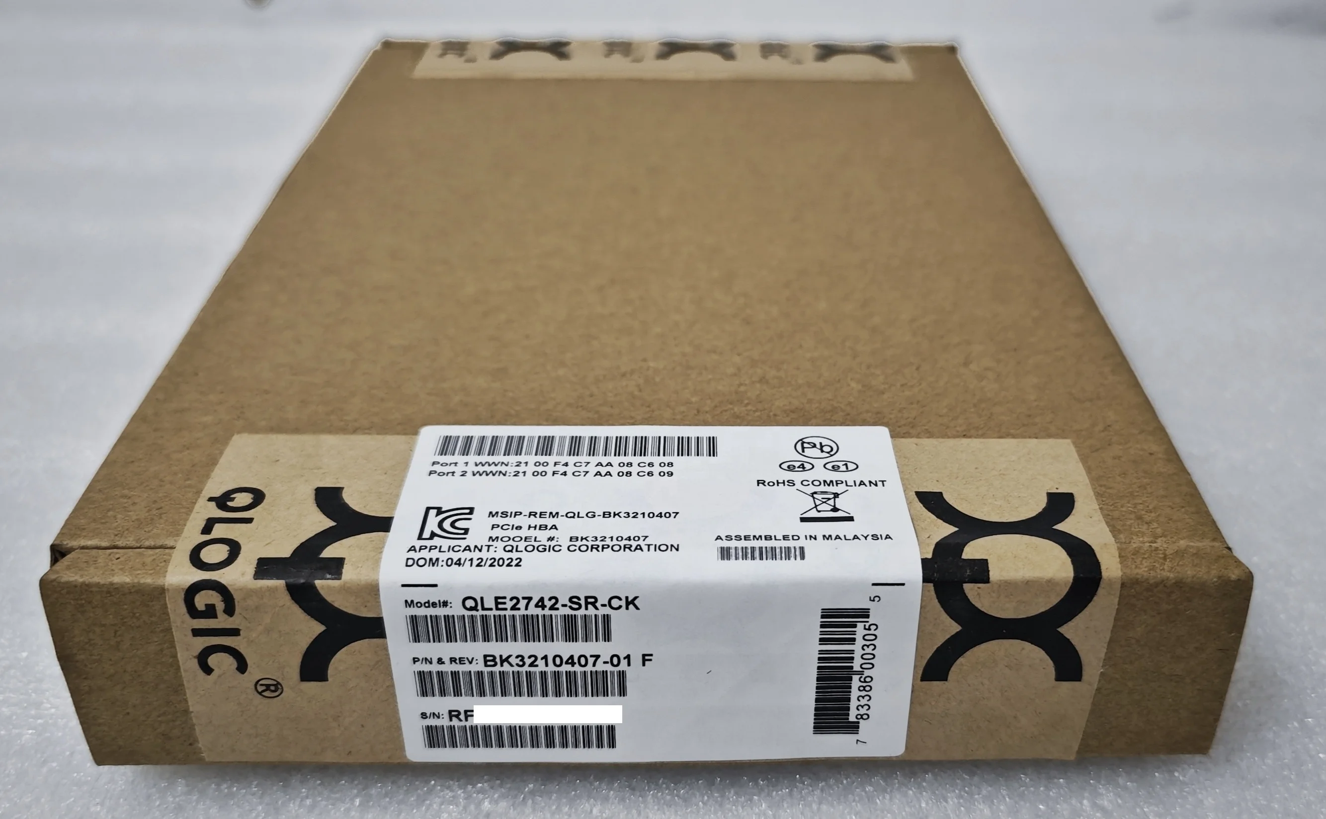 Фото QLogic Новый QLE2742-SR-CK PCIe3.0 X8 2-портовый 32GFC SR-Optic SFP+ Fibre Channel HBA в наличии 00YK542 №5