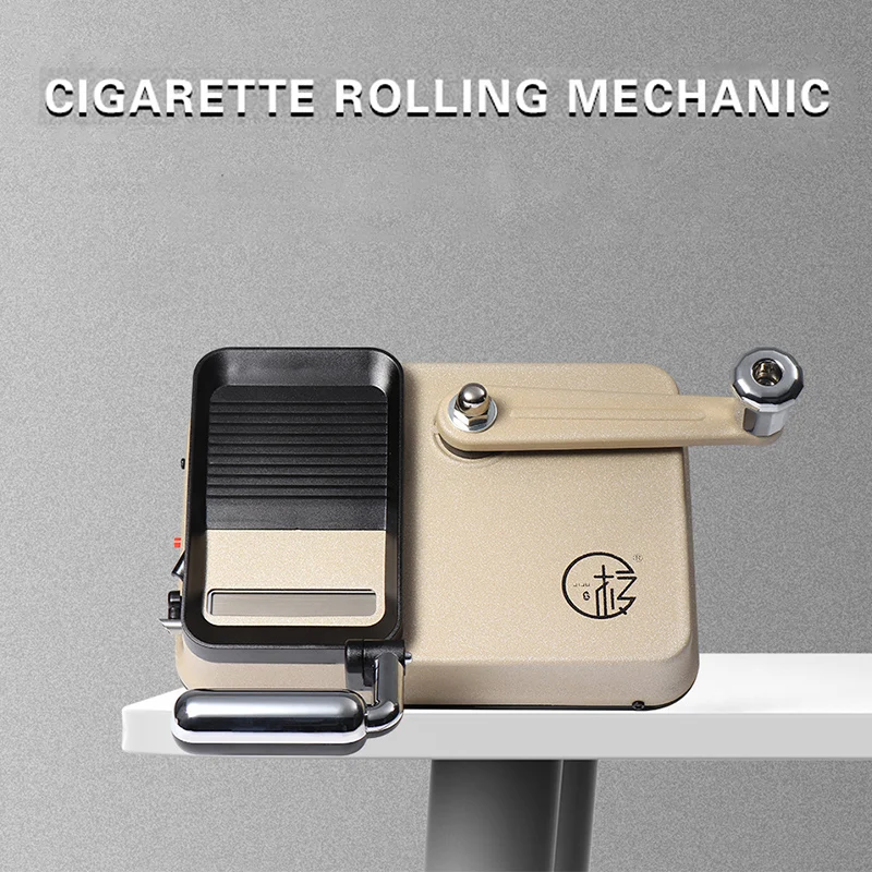 

New 6.5&8mm Manual Tobacco Filling Machine with Double Track Cigarette Rolling Machine with Storage Tool Box Smoking Accessories