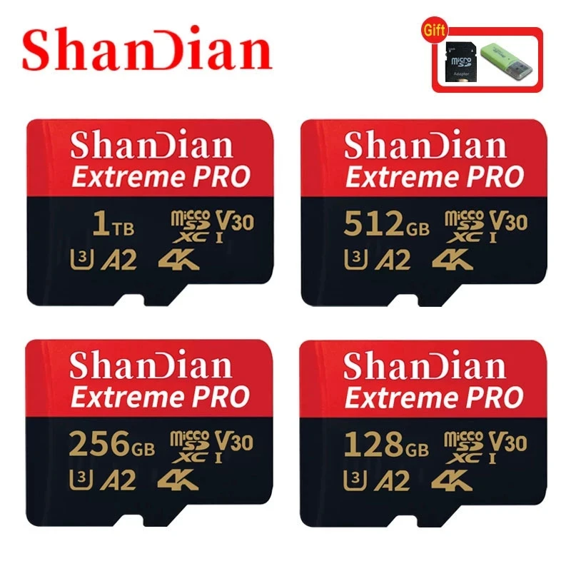 

100% Original 1TB A2 Memory Cards cameracard 128GB 256GB card Class 10 512GB flashcard TF/ for Phone/Tablet PC Mini Card
