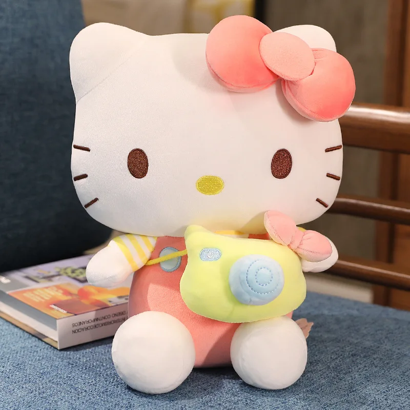 Sanrio милые плюшевые игрушки Hello Kitty куклы для девушек украшенные украшениями