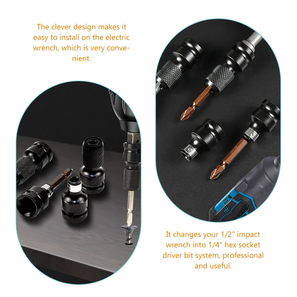 4-х шт. адаптер для торцевой дрели удлинитель с храповым механизмом ударная