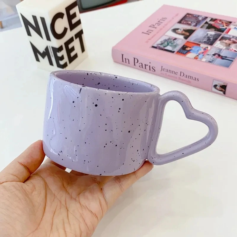 

Korean INS Splash Ink Wave Dot Mug Coffee Mug Milk Mug Ceramics Cup Coffee Accessories Office Mug Couples Coffee Cup Wholesale