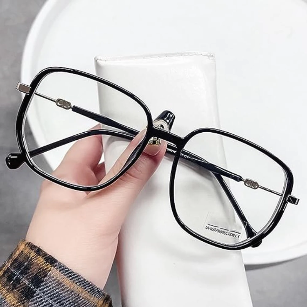 

Women's Portable Fashion Anti-Blue Light Reading Glasses Blue Light Filters Eyeglasses Transparent Prescription Glasses