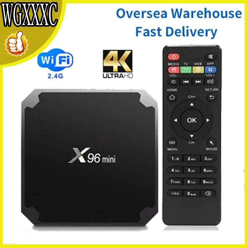 ТВ-приставка X96 mini Smart Android 9.0 Amlogic S905W 2 Гб 16 X96mini телеприставка 4 ГГц Wi-Fi HD 4K