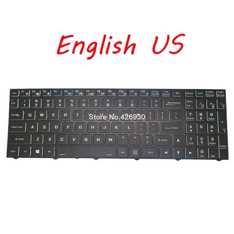 Laptop Keyboard For Thunderobot 918MT English US Black With Backlit New