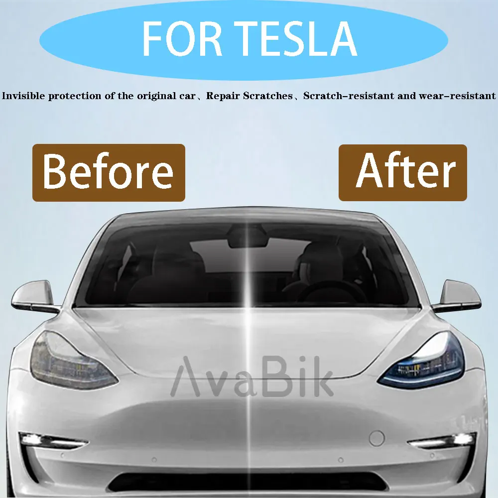 HD пленка для задних фонарей Tesla Model Y 3X S 2017-2024 PPF прозрачная черненая защитная