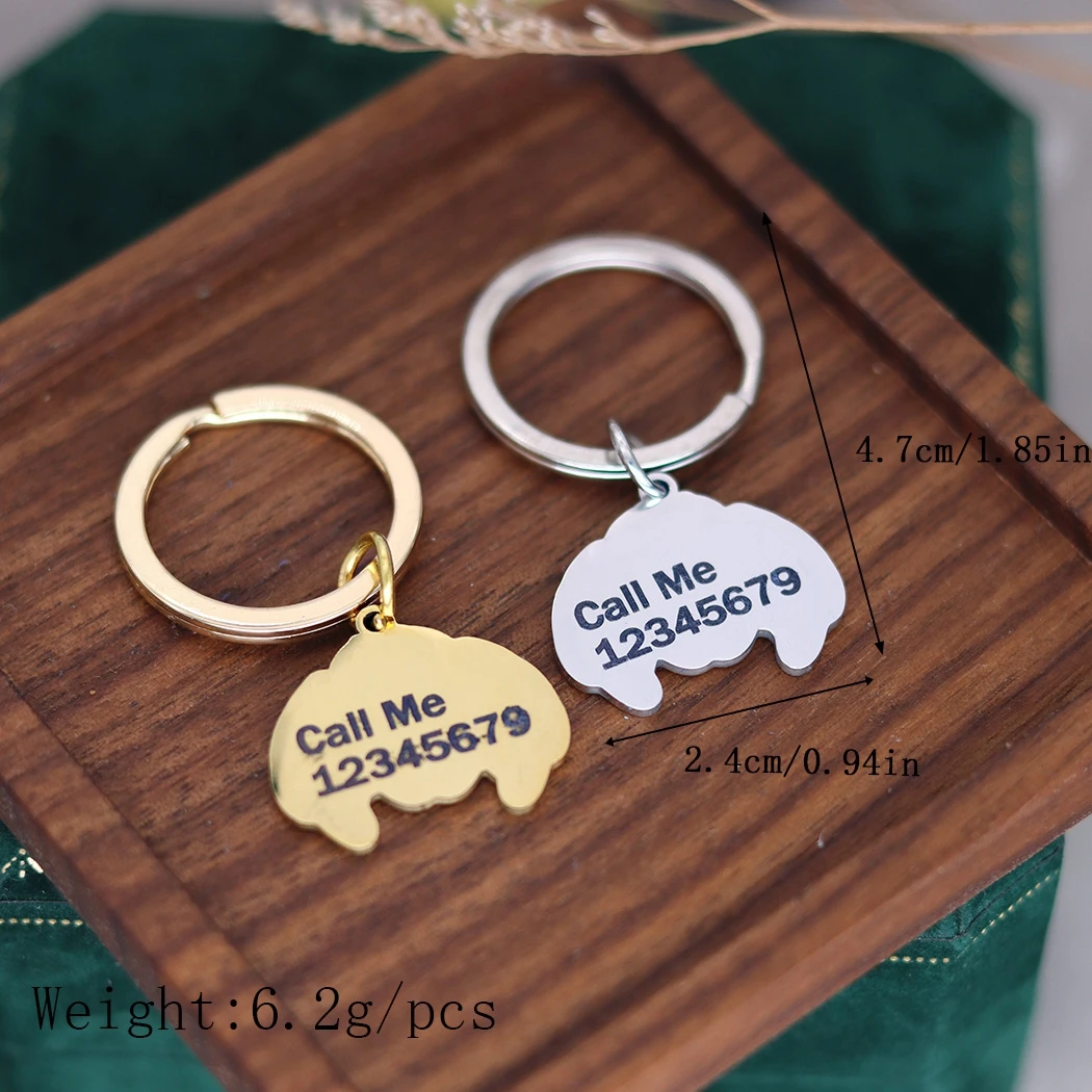 Брелок из нержавеющей стали Jumping Spider с индивидуальным именем для женщин брелок