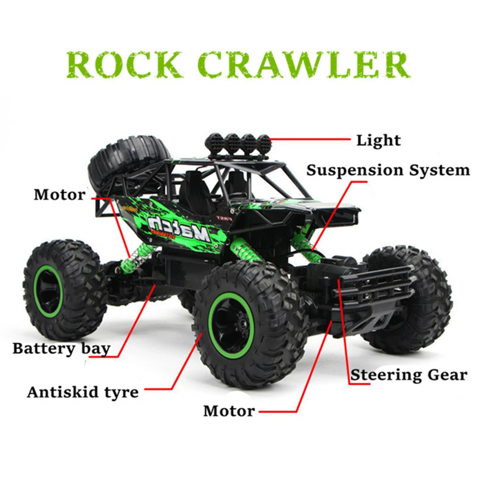 1:12 4WD RC Car With Led Lights 2.4G Radio Remote Control Cars Buggy Drift Off-Road Trucks Boys Toys for Children | Игрушки и хобби