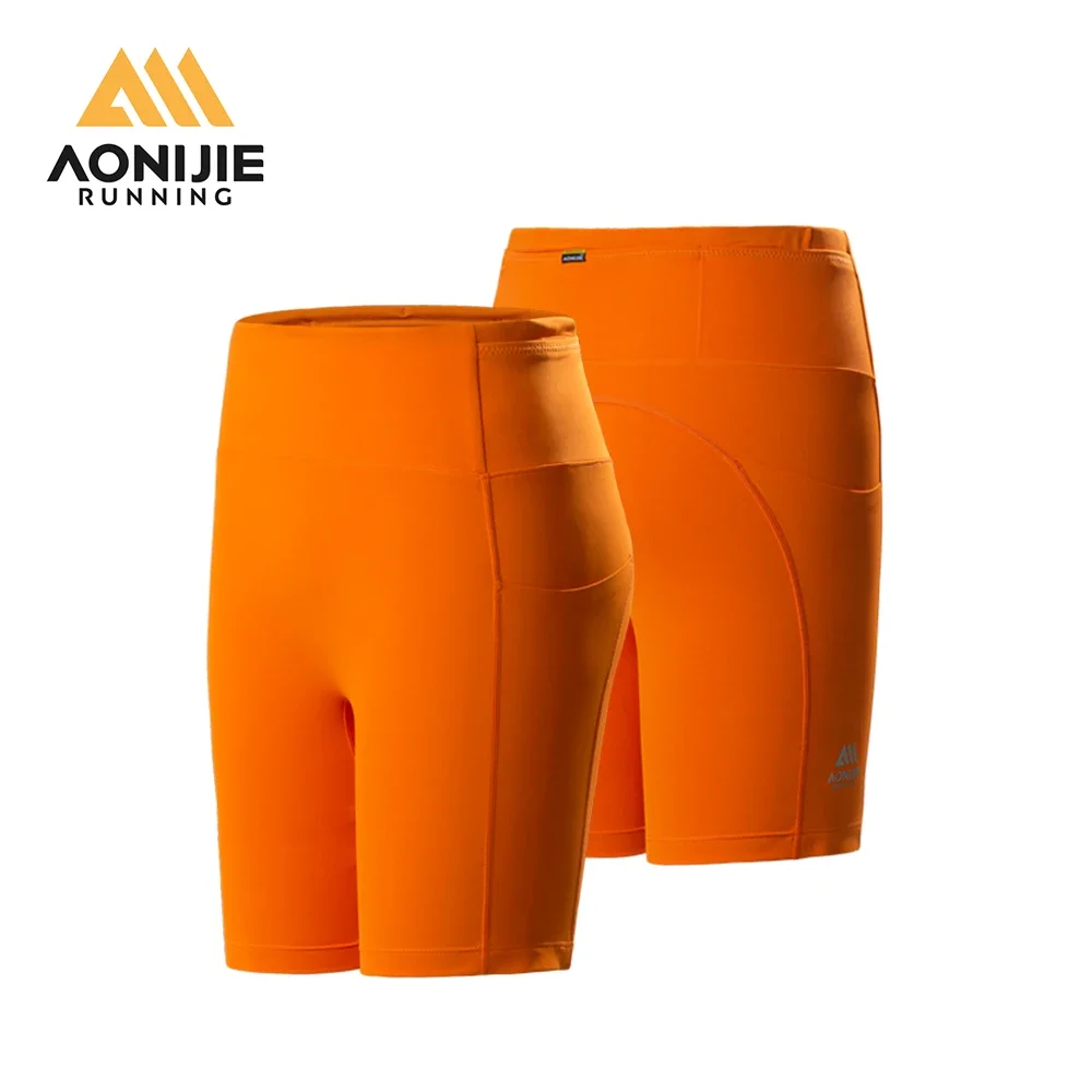 Женские облегающие шорты для бега AONIJIE быстросохнущие эластичные марафона