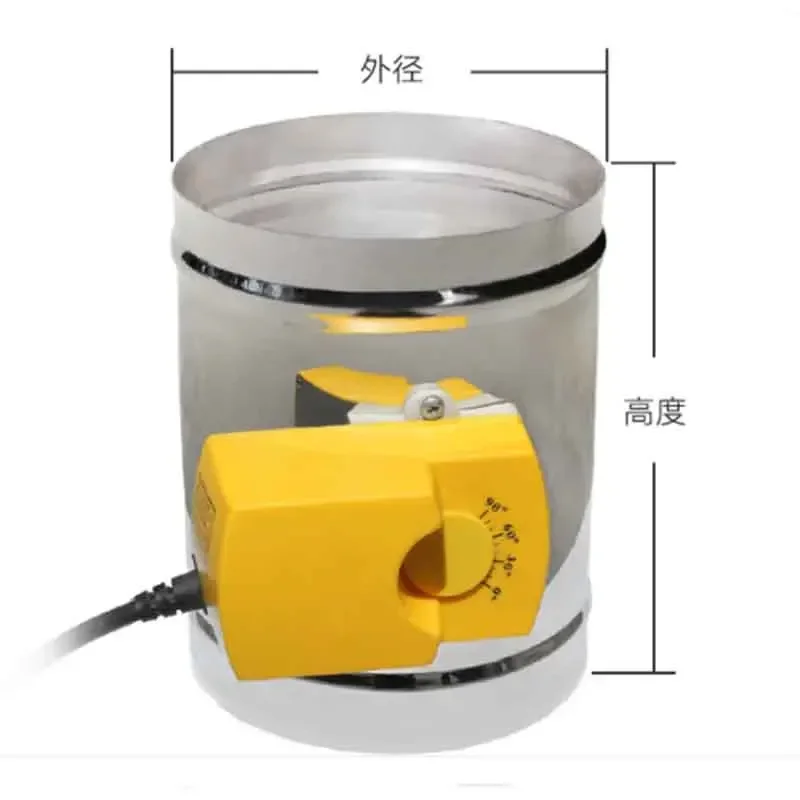 3 положения 220 В - Моторизованный демпфер 4n Возводы Hvac диаметр вентиляционного