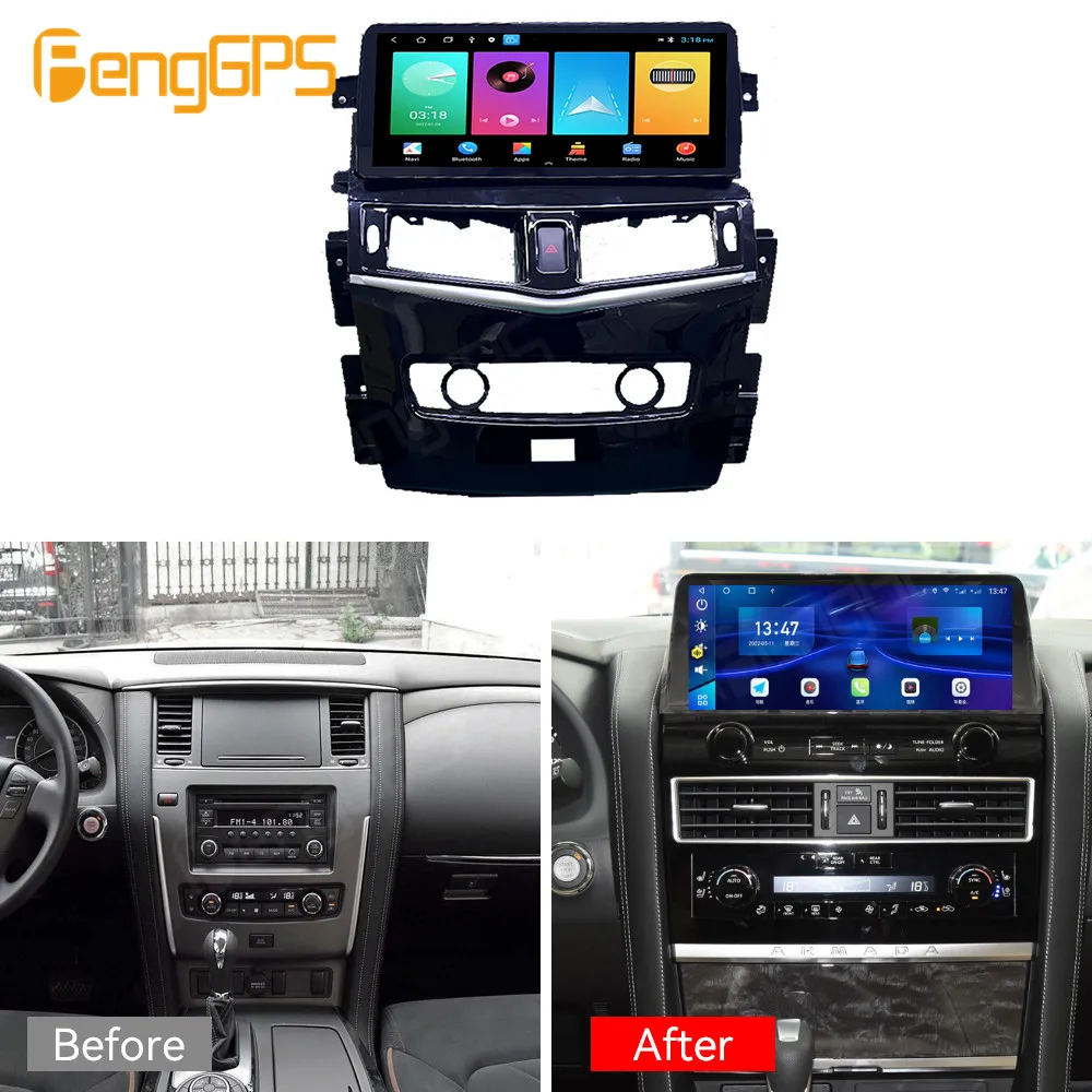 Автомагнитола 2Din для Nissan патруль Y62 2010 - 2020 Android стереоприемник Авторадио