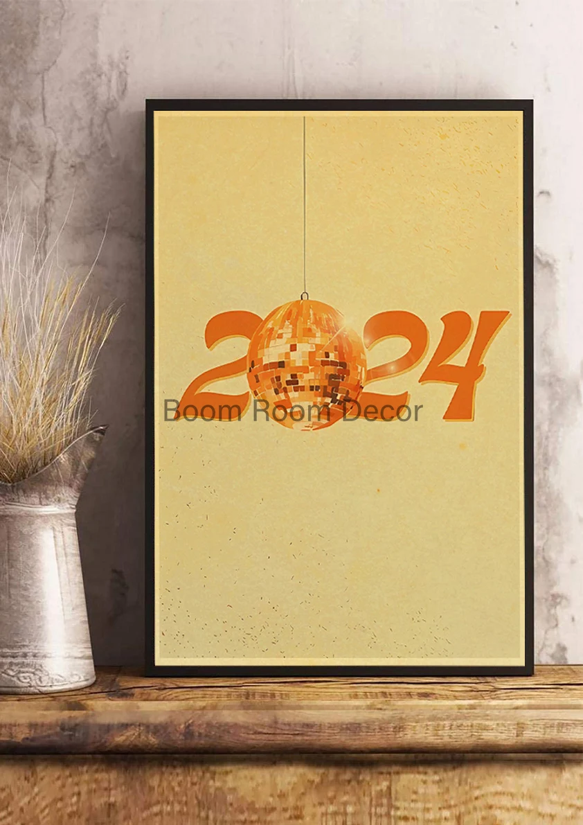 Новые Ретро абстрактные фрукты диско фотообои эстетические холсты для гостиной