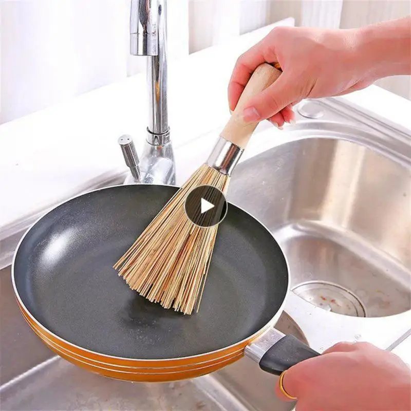 

Decontamination Fine Bamboo Cooking Broom Bamboo Brush Natural Cooker Cleaning Kitchen Cleaning Brush Long Handle Bamboo Brush