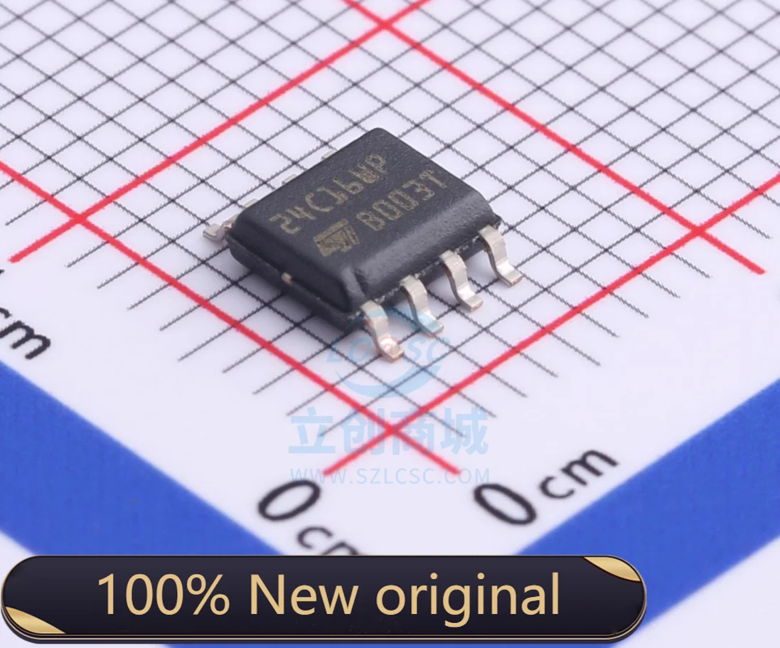100% New Original M24C16-WMN6TP Package SOIC-8 New Original  Genuine  Memory IC Chip