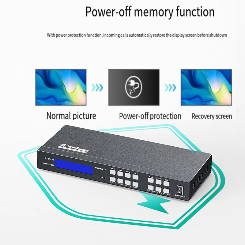 Матричный коммутатор HDMI 4 в выхода 4k распределение Blu-ray высокой четкости MT-HD414 с