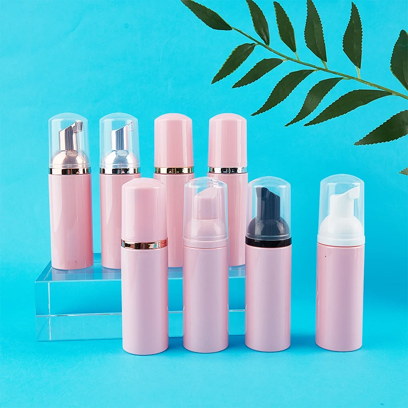 

50ml pink Plastic Foamer Pump Bottle Empty Face Lashes Cleanser Cosmetic Bottle Soap Dispenser Foam bottle wholesale