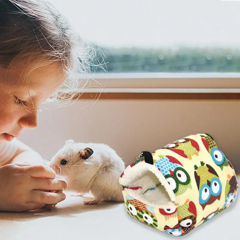 Гамак для хомяка морская свинка хлопковое гнездо подвесная кровать моющаяся