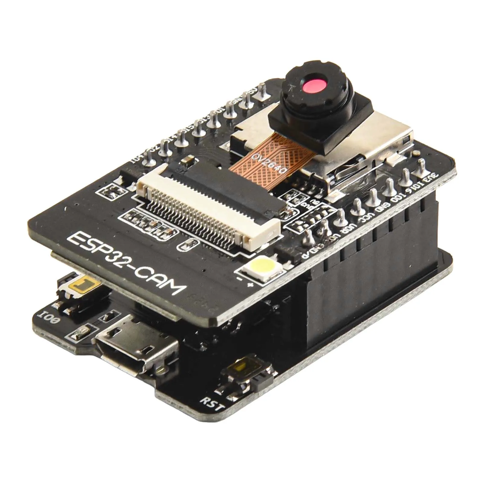 Versatile WIFI BT Development Board OV-2640 Camera Module For ESP32 CAM With Dual-Core Equipped USB Downloader |