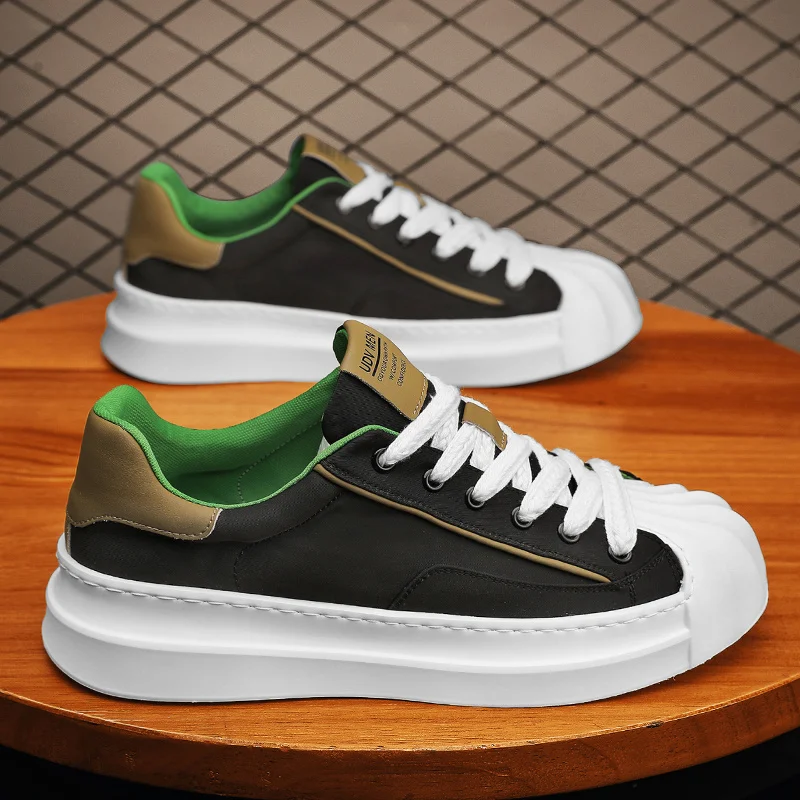 

Кроссовки мужские на платформе, летняя повседневная спортивная обувь, люксовые модные туфли для скейтборда, тенниса, лоферы в рыбацком стиле