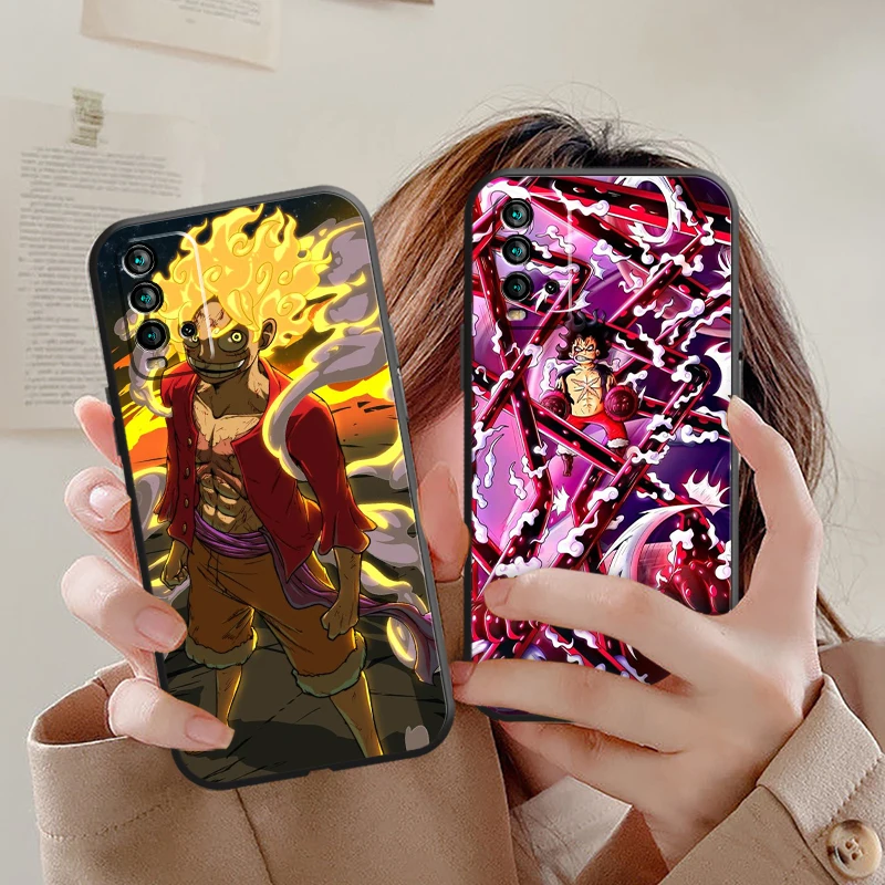 

Japan Anime One Piece Phone Case For Xiaomi Redmi 8 8A Note 8 2021 8 8T Pro Coque Carcasa Soft Funda Back Black Original Shell