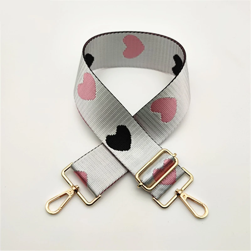 Ремешок для женской сумки в форме сердца широкий регулируемый саквояж на плечо