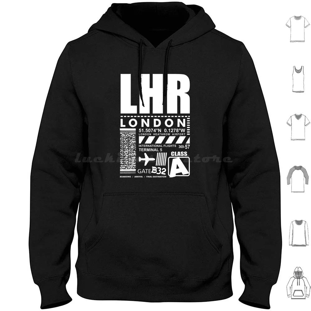 

London Heathrow Airport Lhr Hoodies Long Sleeve London England Uk United Kingdom Lhr London Lhr Airport Airport Lhr