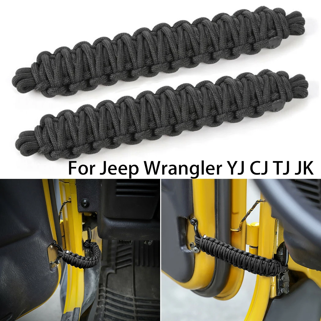 

Black Door Limit Strap Car For Wrangler YJ CJ TJ JK PVC Practical