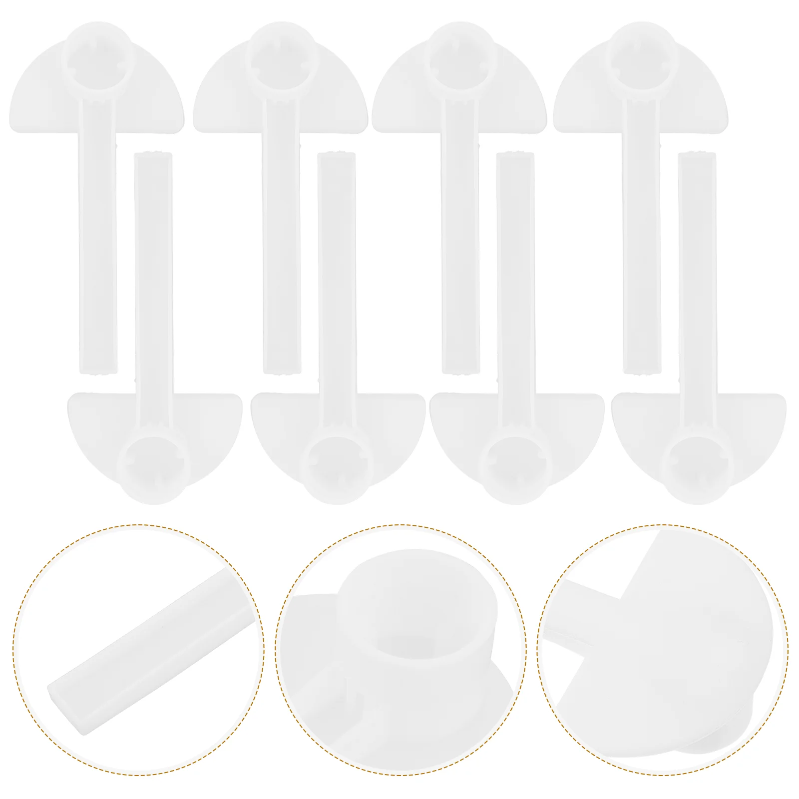 

20Pcs Plastic Bee Feeders Simple Beehive Entrance Feeder Practical Bees Water Feeder