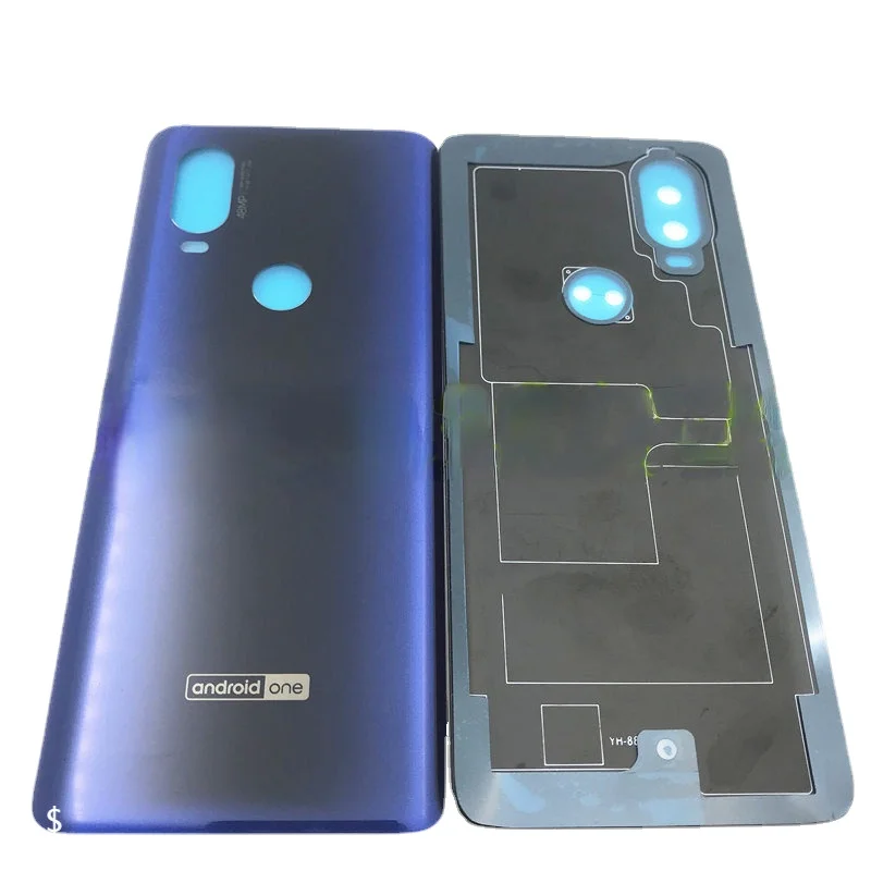 

For Motorola One Vision P50 XT1970 Glass Battery Door Back Cover Housing Case Battery Cover For Moto One Vision Battery Cover