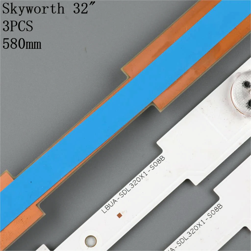 Для ТВ-полосок Skyworth 32E350E 32E320W 32E306C SW323228 07 LBUA-SDL320X1-S08B SW 32 3228 REV1.4 580 мм 1 комплект = 3 шт. -