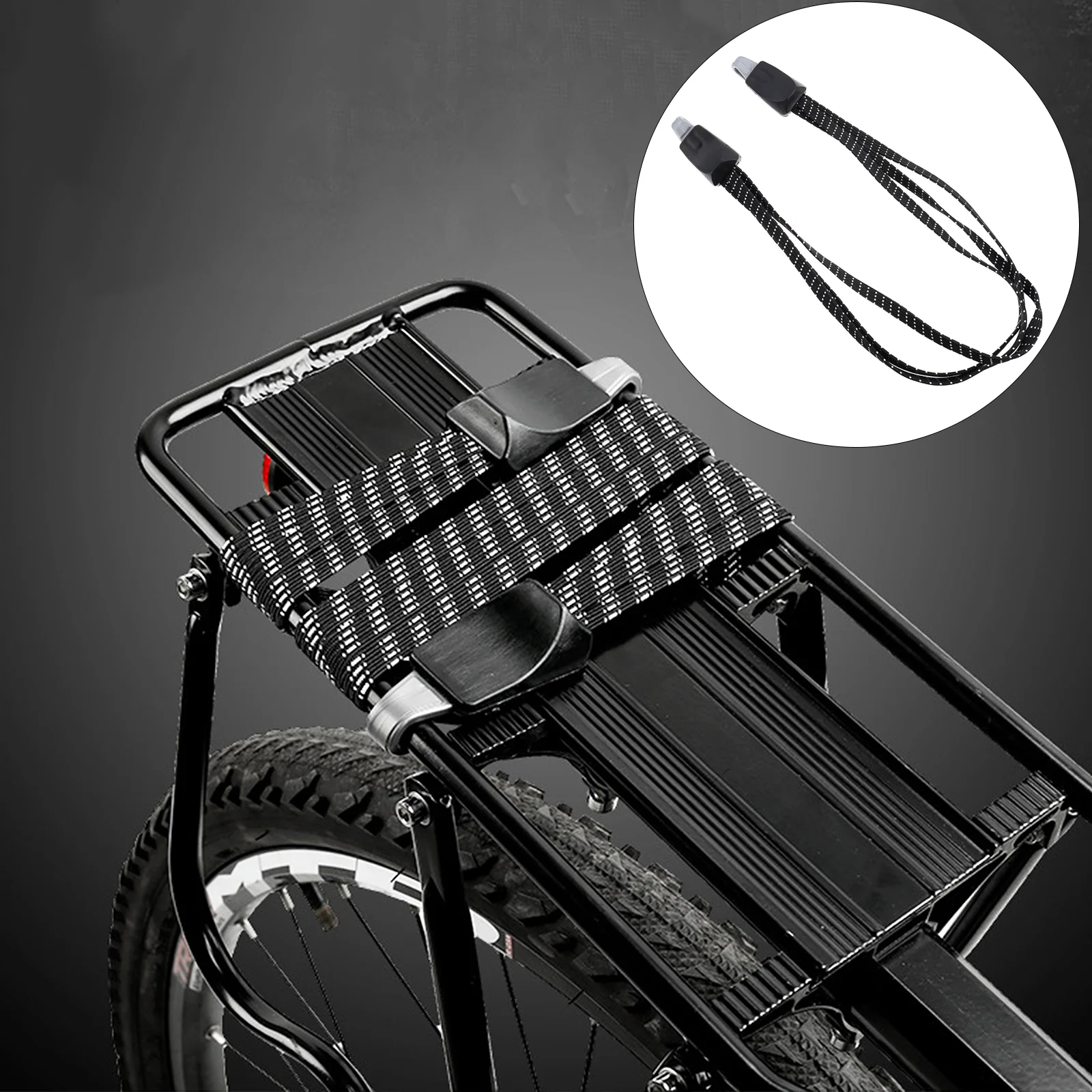 

5 Pcs Rope Bike Strapping Luggage Belt Fixed Binding Lashing Plastic Rubber Shelf Tied Band