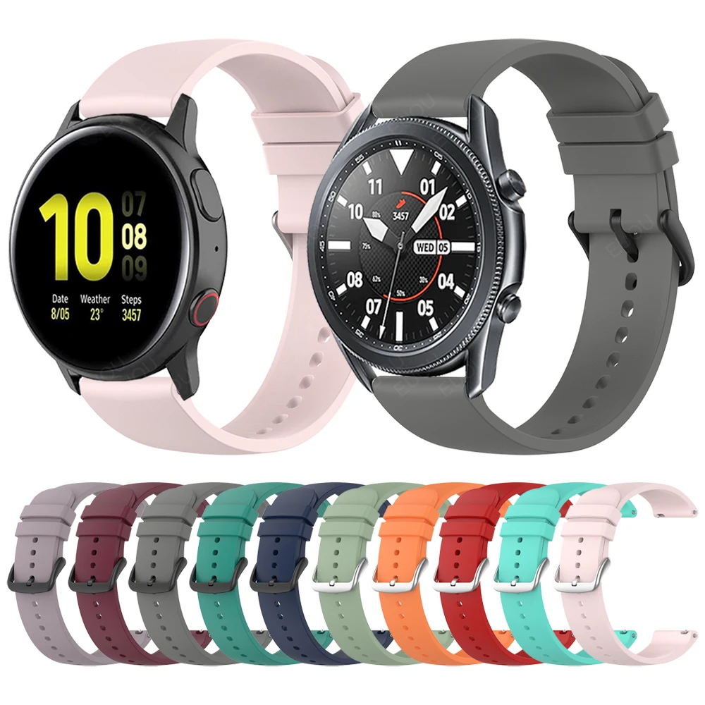 

Силиконовый ремешок для наручных часов Samsung Galaxy Watch 3 45 мм 41 мм/Active 2 44 мм 40 мм/Galaxy Watch 46 мм 42 мм/S3