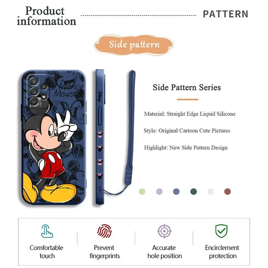 Disney Mickey Minnie Phone Case for Samsung Galaxy A10 A20s A30 A20 A30s A02s A03 A04 A50 A02 A05s A71 A72 A73 A06 A31 A51 5G