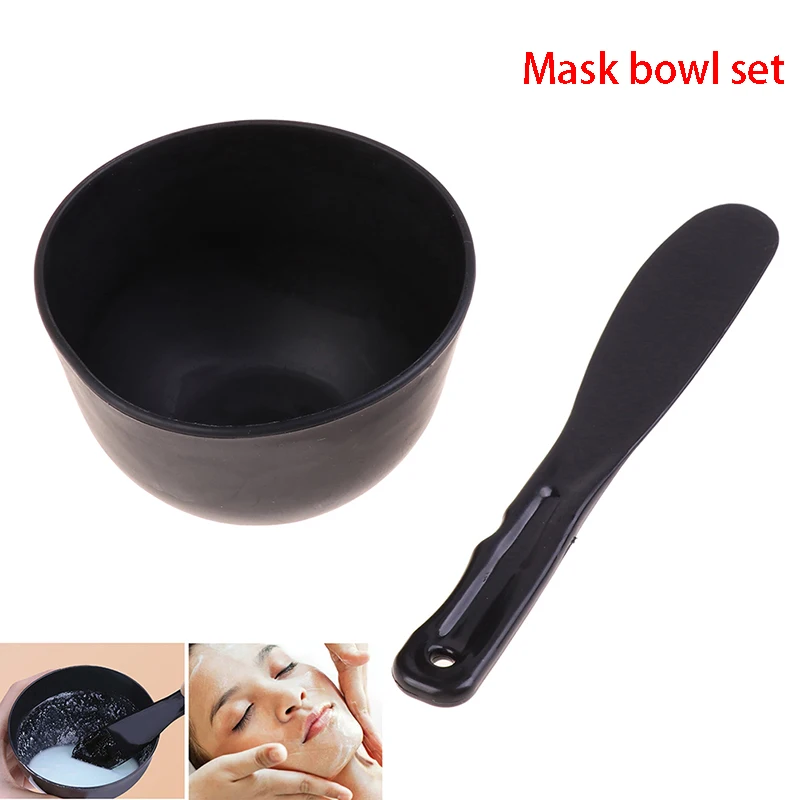 

DIY Facial Mask Mixing Bowl Spoon Stick Set Tool Soft Mud Mask Applicator Plastic Spatula Household Accessories Makeup Tools Kit