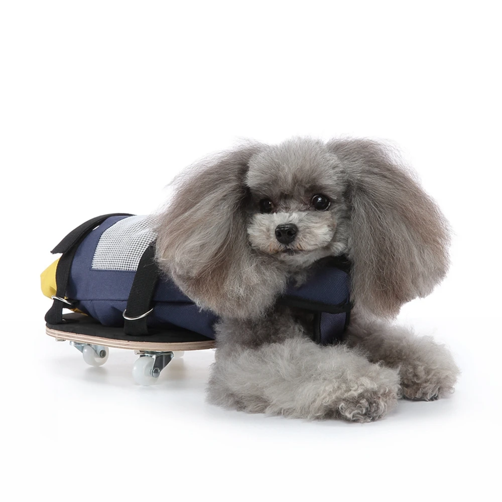 

Paralyzed Pets Cloth Walking Drag Bag Dog Wheelchair Help to Protect Pet Chest And Limbs Breathable For Disabled Dog Cat