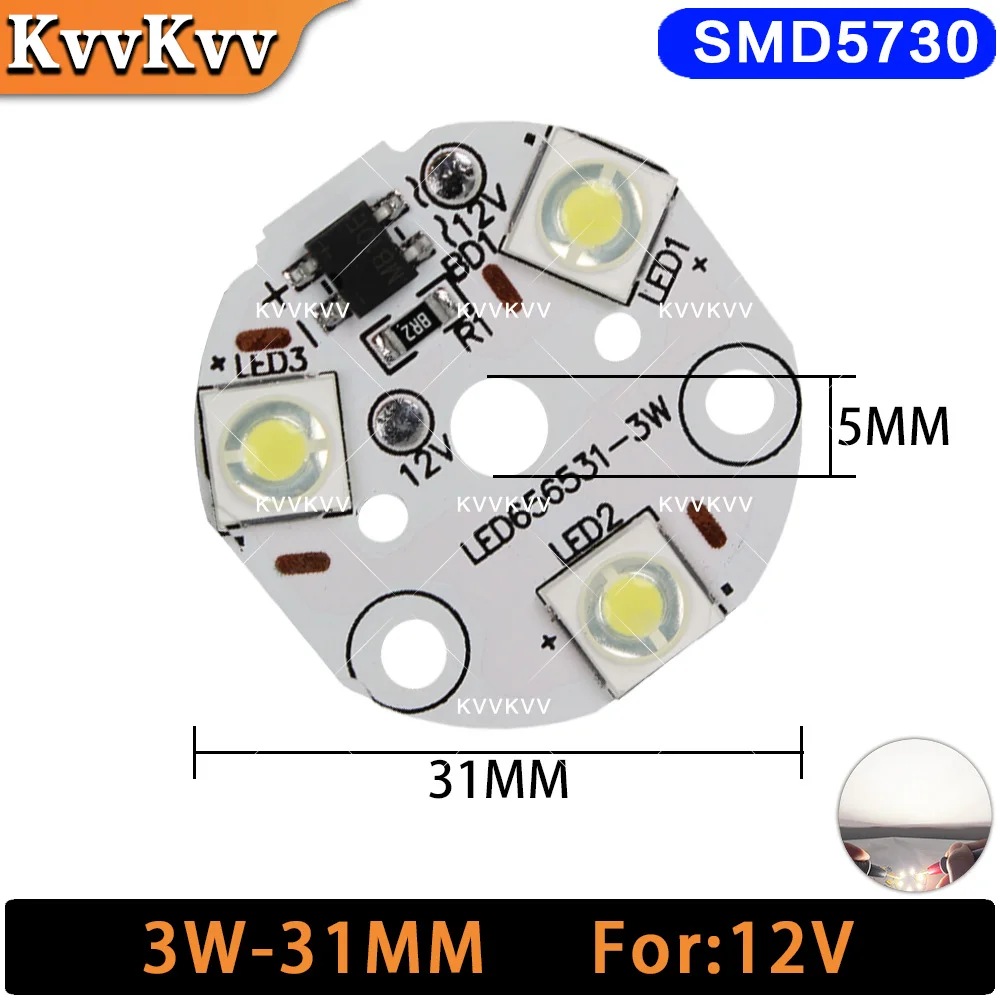 Светодиодные лампочки SMD7070 KVVKVV, теплый белый свет