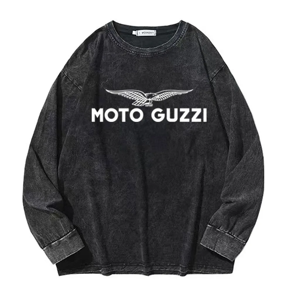 

For Moto Guzzi CALIFORNIA 2023 New T-Shirt Cotton Casual Tee s Men's women's Spring and autumn style Hip-hop vintage T-shirt