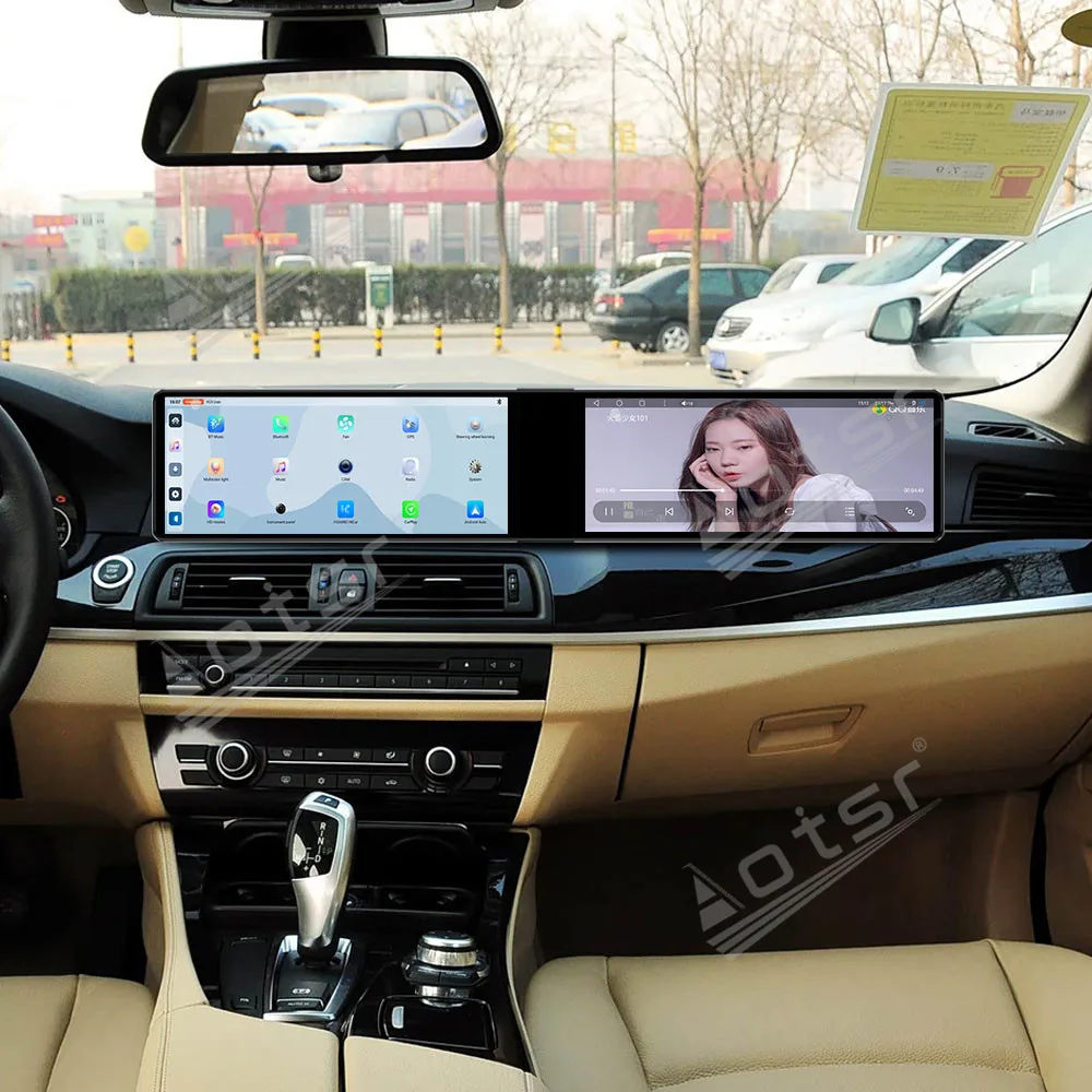 Фото Двойной 12,3 ‘’ Android 13 для BMW 5 серии CIC/NBT 2010-2017 GPS-навигация Carplay Автомобильный радиоприемник HD Сенсорный экран Стерео Авто №1
