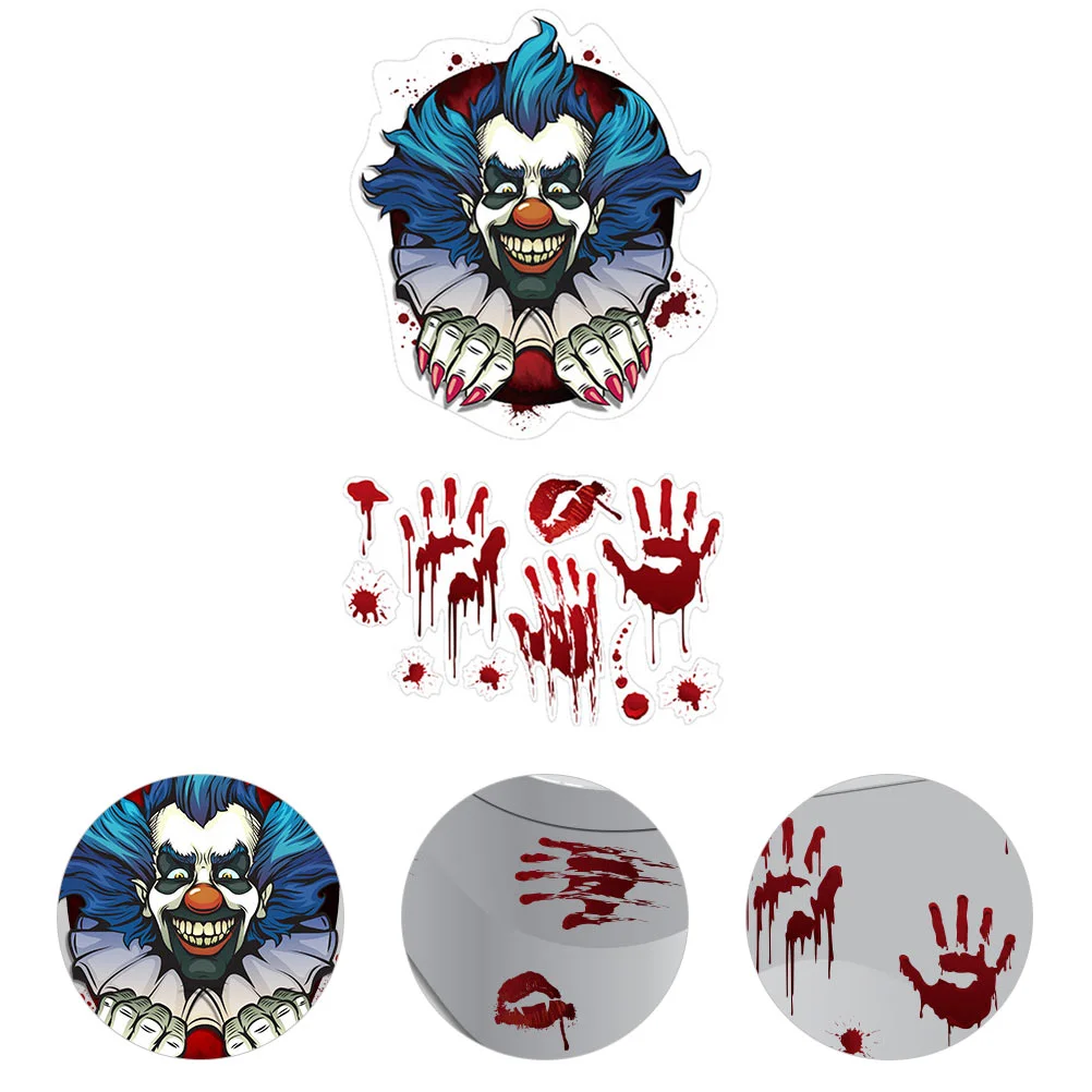 

Toiletstickerdecal Handprint Bathroom Hand 3D Decals Dripping Topper Horror Lid Blood Stickers Wall Horrible
