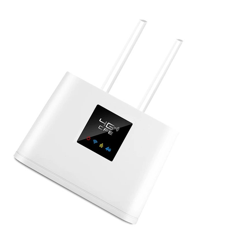 

Wifi Router 4G CPE Wifi Sim Card External Antenna RJ45 WAN LAN High Speed Wireless Routers Network Adaptor, US Plug