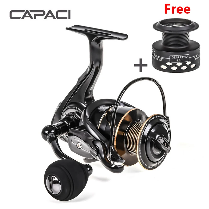 

New RT Spinning Reel Double Spool Fishing Reel 5.5: 1BB Metal Spool Fishing Reels Carp Fishing Sea Fishing Outdoor Casting Reel