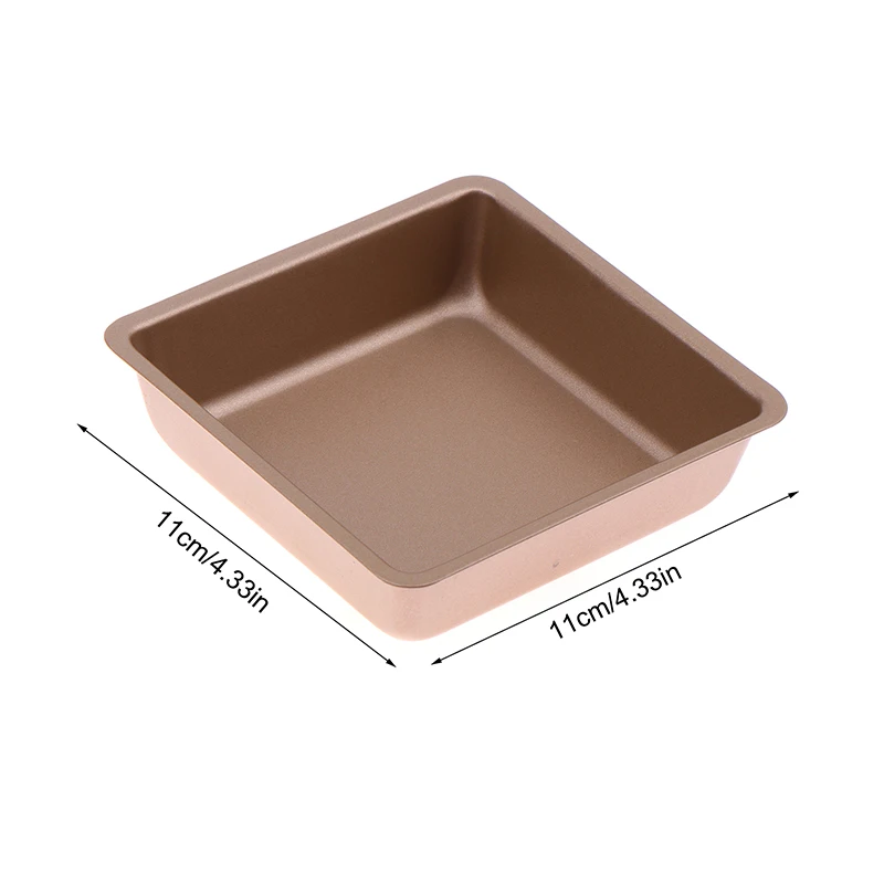 4-дюймовый мини-квадратный противень из углеродистой стали форма для пиццы торта