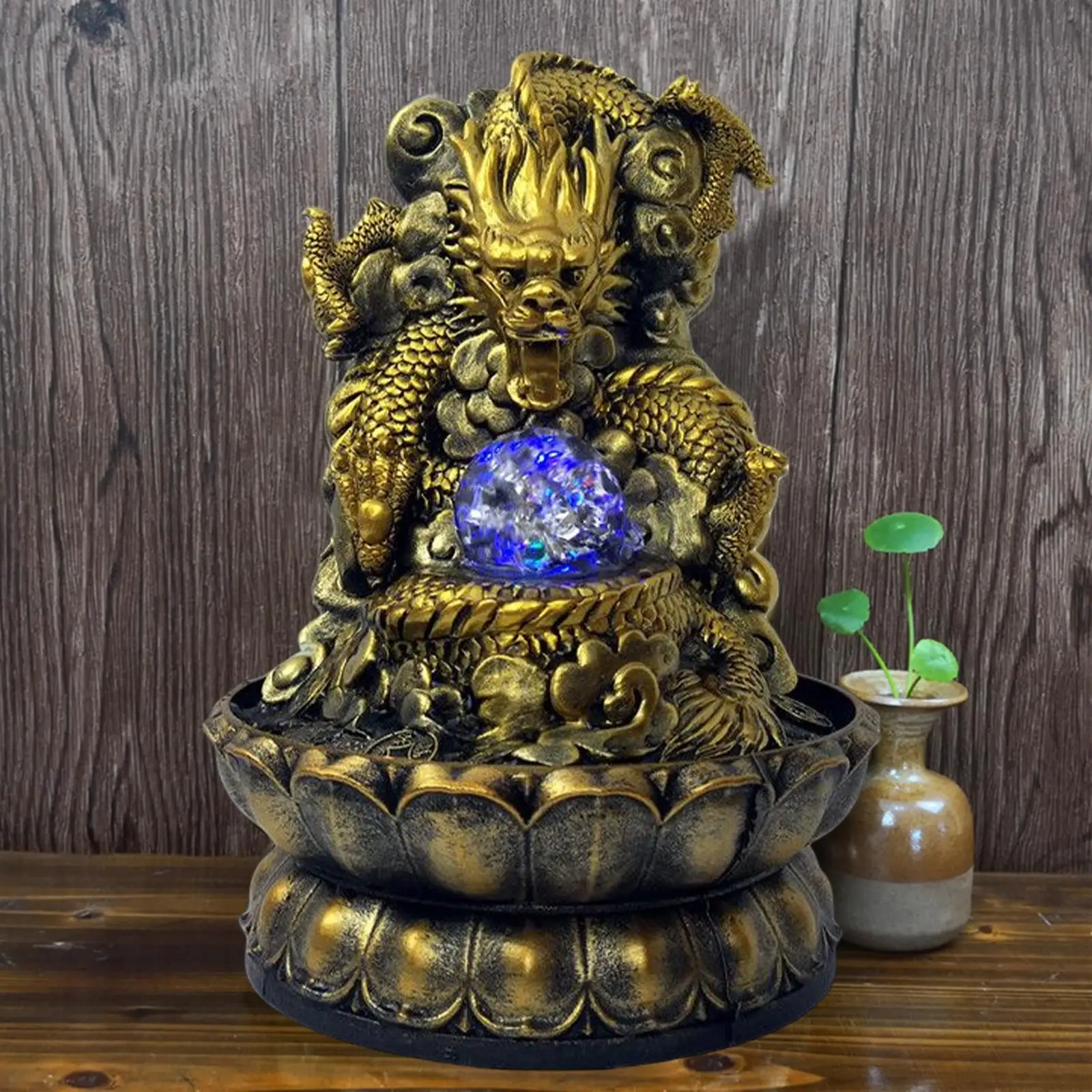 

Indoor Water Fountain Zen Meditation Fengshui Ornaments Home Decoration