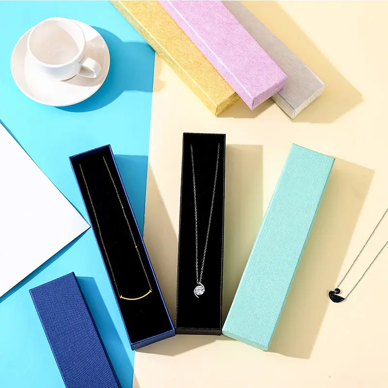 

1PC Necklace Jewelry Box Bracelet Box Paper Jewelry Packaging Paper Box Hairpin Gift Box Heaven And Earth Cover Cardboard Box