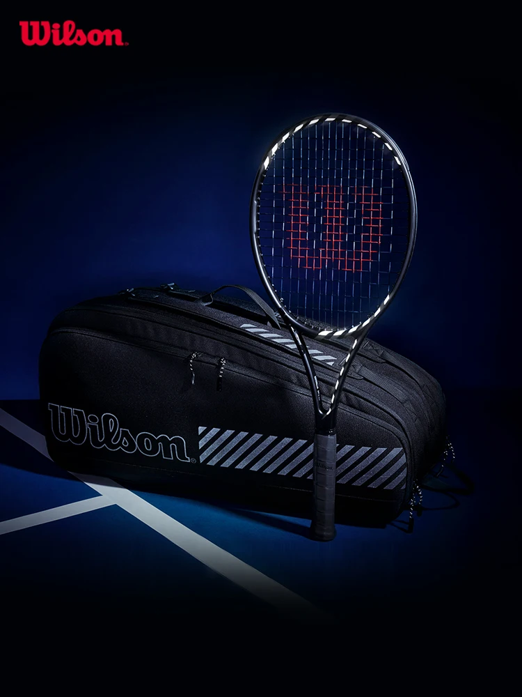 

Теннисная ракетка Wilson серии NIGHT SESSION, полностью карбоновая, профессиональная ракетка для мужчин и женщин