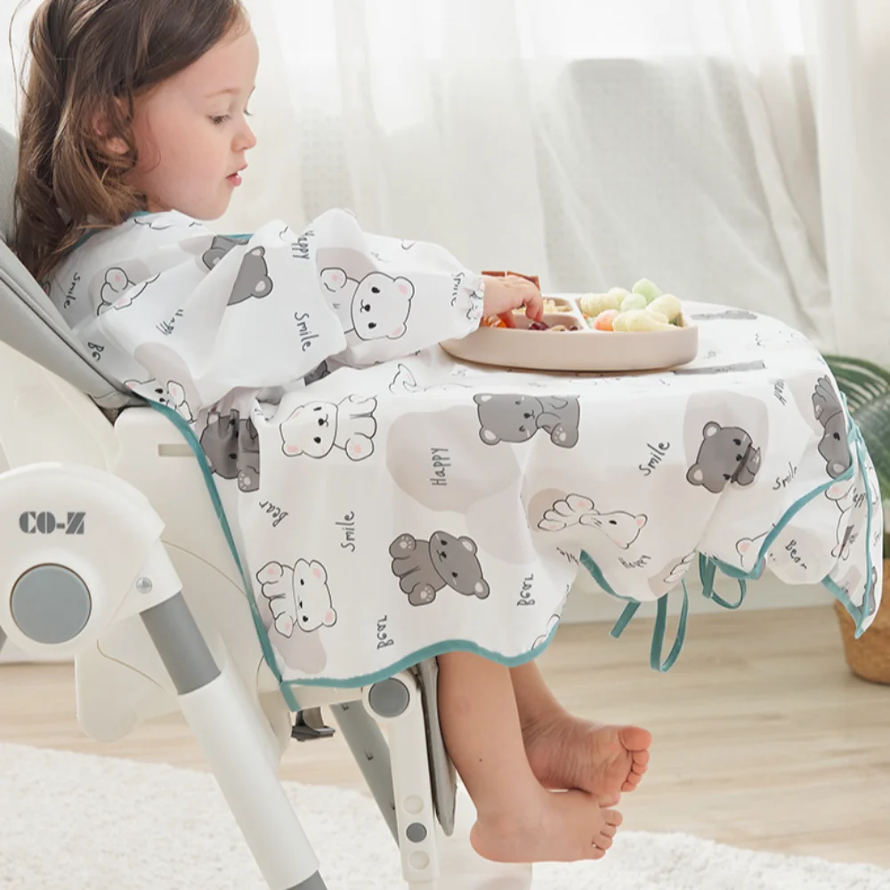 Детские нагрудники с героями мультфильмов животный узор антигрязный детский